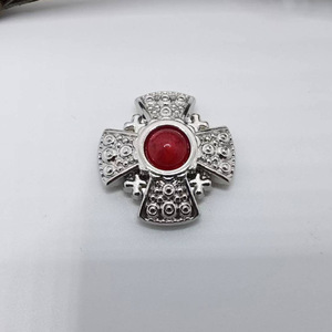 Exquisite Imitação Turquesa Cruz Arte Decorativa Conchos Parafuso Voltar Botões DIY Bagagem Artigos De Couro Acessórios para Cinto, Saco - Product Image 3