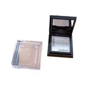 Espejo compacto cuadrado de plástico transparente, 24,8mm de diámetro interior, para corrector en polvo, sombra de ojos, colorete, uso individual - Product Image 5