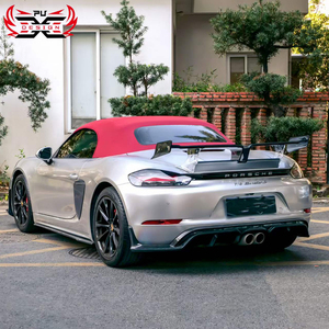 Kit Carrozzeria in Fibra di Carbonio Stile CMS per <span class=keywords><strong>Porsche</strong></span> <span class=keywords><strong>718</strong></span> Cayman Boxster: Labbro Anteriore, Diffusore Posteriore, Spoiler e Minigonne Laterali - Product Image 4