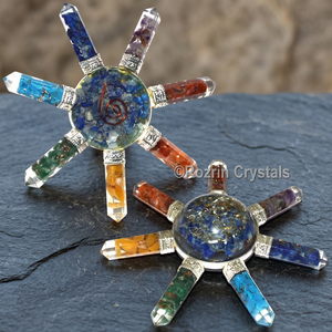 Generador de Energía Orgonita para Sanación de Chakras con Pirámide de Cristal y Piedras Preciosas, Estilo Feng Shui, Tema Amoroso - Comprar en Línea - Product Image 2