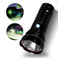 Lampe de poche LED super lumineuse 360 torche de projecteur puissante avec batterie Cob rechargeable étanche et IP65 pour le camping
