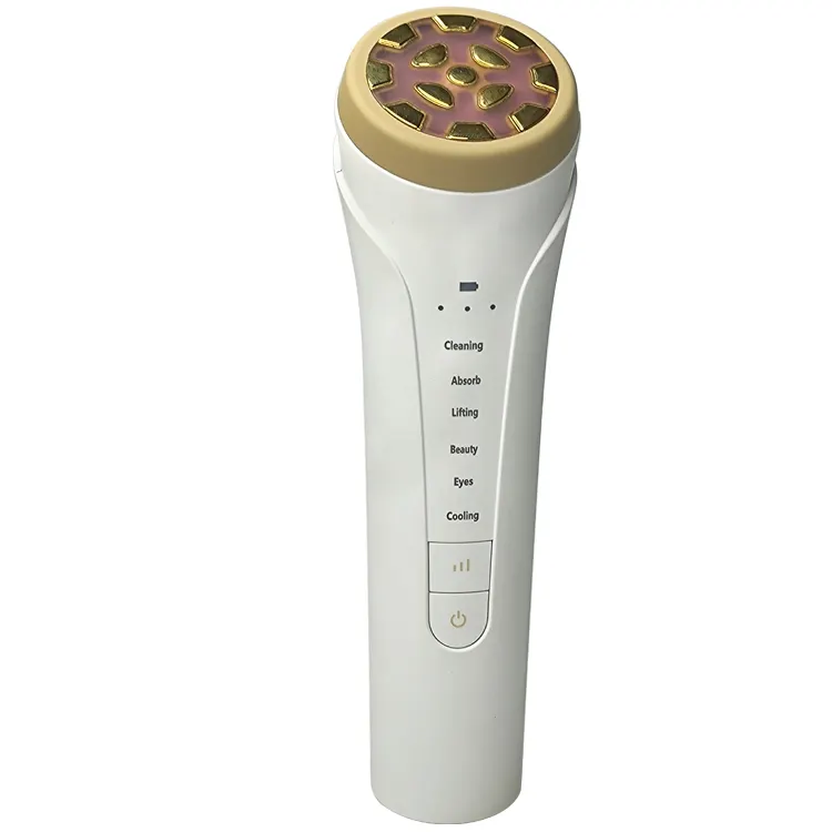Customized high quality OEM Original Factory Hot and Cold Beauty Instrument Rechargeable LED Skin Essence Facial Massager
