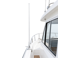 Antenne marine omnidirectionnelle VHF longue portée 156-163 MHz avec support radio marin pour communication navale et de yacht