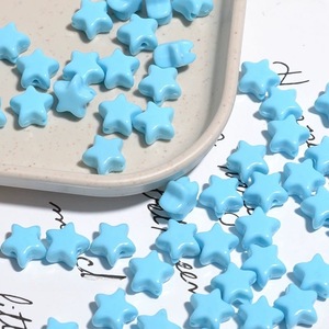 Cuentas sueltas de estrella de cinco puntas coloridas, llavero de cadena para teléfono móvil DIY, Material con cuentas, joyería, cuentas acrílicas - Product Image 3