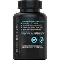 Capsules de peptides de collagène multi-sources à marque privée, 60 comprimés, pour adultes, compatibles Keto, sans OGM, complément alimentaire pour le soutien articulaire