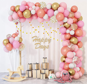 <span class=keywords><strong>Kit</strong></span> de guirlande d'<span class=keywords><strong>arche</strong></span> de ballons en or rose et blanc pour la décoration de fête de mariage ou de baby shower - Product Image 2