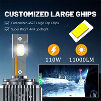 Phares de voiture LED série D 110W 12000lm, lampes automobiles 12V, ampoules de phare LED Canbus