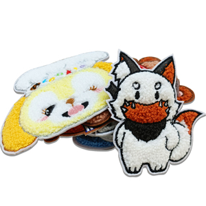 Parches bordados personalizados de chenilla con purpurina, diseño de logotipo grande, venta al por mayor, parches bordados - Product Image 6
