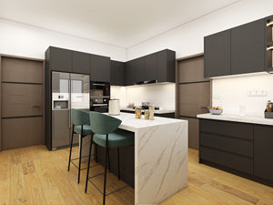 Gabinetes de Cocina Modernos Personalizados de Guangdong, Muebles de Cocina de Madera Contrachapada para Comedor, Isla de Cocina - Product Image 4