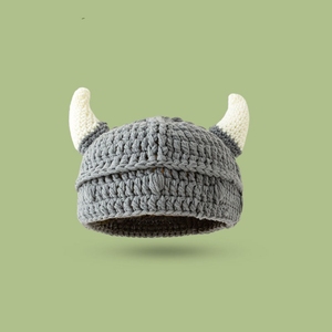 Gorro de Ganchillo Hecho a Mano para Niños con Bordado 3D |   Tela Acrílica 100% con Diseño de Animales Adorables, MOQ Bajo, Personalizable, para Niños Pequeños - Product Image 3
