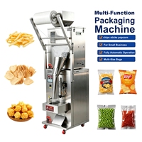 Machine d'emballage verticale automatique multifonction pour sachets de thé, café, chips, bâtonnets, pop-corn, poudre, remplissage et scellage de petits sacs 1-200g