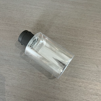 Botella de PET Transparente Redonda de 100 ml con Tapa Abatible, Personalizable con Logotipo, para Tónico/Limpiador Facial