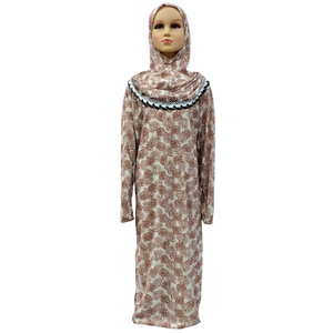 Robe <span class=keywords><strong>Hijab</strong></span> à fleurs musulmanes pour filles, Abaya, Khimar, <span class=keywords><strong>Djellaba</strong></span> pour enfants, dubaï, arabie saoudite, vêtements islamiques, Kaftan - Product Image 4