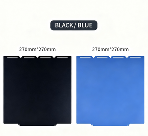 แผ่นบิลด์เพลทพิมพ์สองด้านชิ้นส่วนเครื่องพิมพ์3D แผ่นเหล็กขนาด270x270มม. สำหรับ snapmaker U1เครื่องพิมพ์3D สีฟ้า/ดำ - Product Image 1