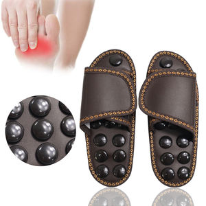Bestseller Akupressur-Massagepantoffeln mit Turmalin-Jadestein zur Linderung von Fuß- und Fersenschmerzen, Indoor-Fußmassageschuhe - Product Image 3