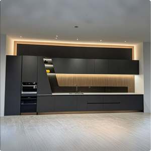 Armoires de cuisine en aluminium intelligentes de conception moderne et luxueuse Zofa Living, laque écologique, porte incluant un évier - Product Image 4