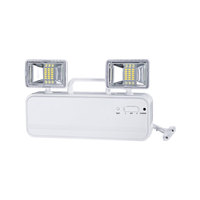 Prix direct usine – Nouvelle lampe d'urgence LED portable à double tête, murale et rechargeable, pour intérieur
