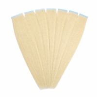 Extensioni per capelli Remy con nastro biadesivo per installazione rapida in salone, ideali per matrimoni, feste ed eventi.