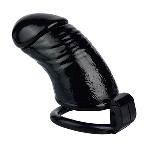 Verrou de chasteté simulé en résine ABS, alternative au dispositif de chasteté type cage à oiseaux, pour hommes, avec verrouillage prolongé du pénis - Product Image 6