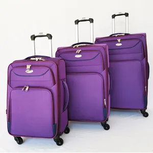 fabric EVA trolley travel luggage bag turn 360 wheels luggage 3pcs set spinner promotion luggage case