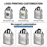Sac fourre-tout blanc uni en non-tissé, en polypropylène (PP) Spunbond, réutilisable pour les courses, avec logo personnalisé imprimé pour promotion ou cadeau publicitaire