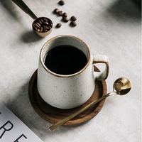 Offre Spéciale tasse de thé au lait en poterie de style japonais glaçure réactive tasse à café en céramique avec logo personnalisé en vrac en gros