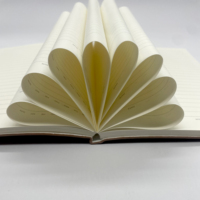 Nouveau carnet en cuir A5 de haute qualité, papier couché double face 100g, reliure cousue, couleur et logo personnalisés pour usage professionnel