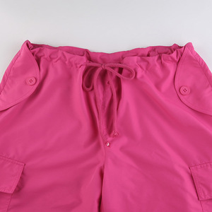 Y2k Style Women Street Wear <span class=keywords><strong>pantaloni</strong></span> a vita bassa con cordino <span class=keywords><strong>pantaloni</strong></span> larghi con paracadute Cargo con palloncino <span class=keywords><strong>pantaloni</strong></span> Casual da <span class=keywords><strong>donna</strong></span> - Product Image 6