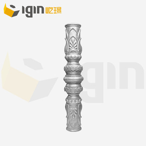Aluminum Art Staircase Head <b>Post</b> 25x25mm European Style For Railing Fence Garden Decoration - Product Image 3