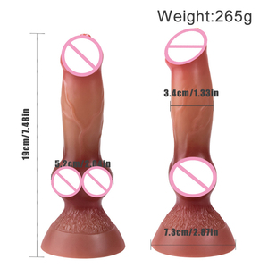 Quaige realistico cane mostro Dildo Silicone liquido con ventosa per la Vagina o anale G/C stimolazione Spot - Product Image 3