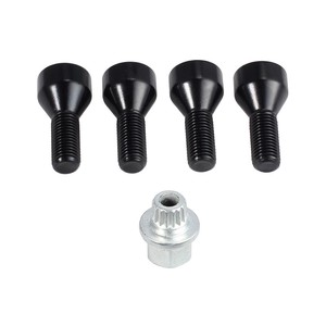 Kit de tuercas y pernos de bloqueo de rueda para BMW M12 X1.5 36136786419, piezas de repuesto de hierro negro - Product Image 3