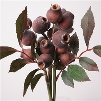 Fabrieksgroothandel Kunstmatige Eucalyptus Pipe Fruit Lithocarpus Corneo Woonkamerdecoratie Kunstmatig Fruit