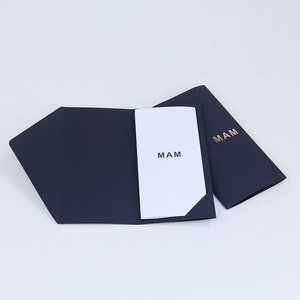 Hộp Đựng Phong Bì Tùy Chỉnh Phong Bì Giấy In Logo Nóng Màu Đen Hộp Đựng Thiệp Mời Đám Cưới Hộp Đựng Thẻ Quà Tặng Chìa Khóa Khách Sạn - Product Image 5