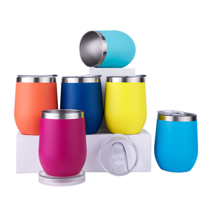 12oz Stainless Steel Wine Tumbler <b>Mug</b>-Leak-Proof BPA Free Vacuum Insulated Customizable Color & Logo Travel <b>Mug</b> - Product Image 1