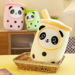 Nouveau 2026 Grand Oreiller en Peluche Thème Tasse de Thé au Lait, Mignon Kawaii, Jouet en Peluche Moelleux et Squeezable, Personnage de Dessin Animé Doux, Cadeau - Product Image 5