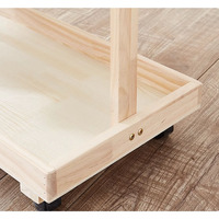 Natürliche Massivholz Kinder Kleidung Garderobe für Kinder Hängende Stoff Dress Up Frame Kinder Mantel Boden stehende Garderobe