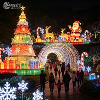 Décoration de renne rougeoyante faite à la main de qualité supérieure-Lanterne de renne LED pour décoration extérieure de Noël e