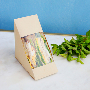 Sowinpak thương hiệu cấp thực phẩm PE PP PLA lớp phủ nước kraft trắng tre Giấy hộp bánh sandwich cho siêu thị - Product Image 5