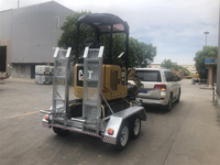 Remolque de transporte de coche de alta resistencia, galvanizado, 1500kgs, suministro de fábrica