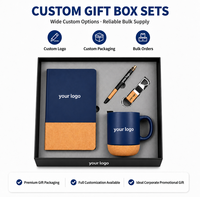 Coffret Cadeau Personnalisé OEM en Bois avec Plateau en Polyuréthane et Mug, Idéal pour Cadeaux d'Affaires, Finition UV et Sérigraphie
