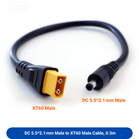 Câble d'extension haute intensité Doingwin DC5521 12AWG en cuivre pur XT60 vers DC 5.5x2.1mm pour drone RC, avion FPV, quadricoptère