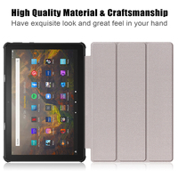 Amazon Kindle yangın HD 10 2021 için koruyucu kapak kabuk Kindle HD 10 HD10 artı Tablet üç katlı koruyucu kapak manyetik funda