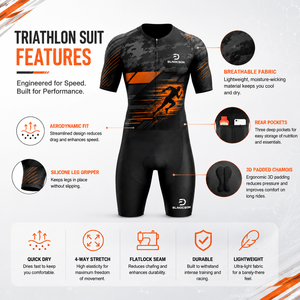Traje de Triatlón Profesional Personalizado, Ropa de Ciclismo de Una Pieza para Natación, Ciclismo y Carrera, Ropa Deportiva Aerodinámica de Alto Rendimiento - Product Image 3