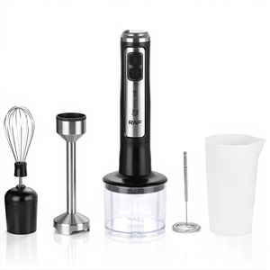 RAF Blender Set 400w Two Switch 4 SS Blades Fast Start 700ml Jar 5 in 1 With Hand Blender Immersion Blender Hand Ble - Product Image 1