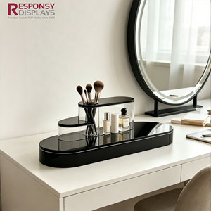 Élégant présentoir en acrylique pour produits de soin, idéal pour les comptoirs de <span class=keywords><strong>spa</strong></span>, avec une clarté élevée pour les gammes de beauté de luxe, présentoir de beauté - Product Image 4
