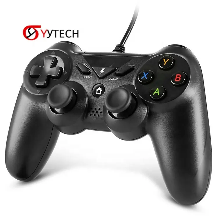 SYYTECH جديد USB وحدة تحكم سلكية لـ PS3 Android TV Box ملحقات لوحة ألعاب الفيديو