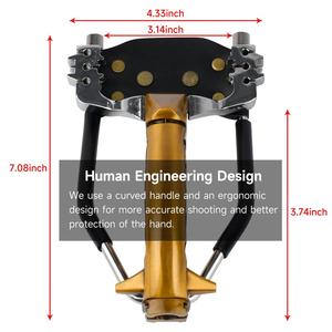 Fionda da caccia professionale per adulti e bambini braccialetto impermeabile con combinazione di legno massiccio incluso - Product Image 4