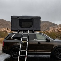 Carpa de Techo Rígida, Delgada, de Aleación de Aluminio Ligera, para las Cuatro Estaciones, Automática, para Campamento Familiar, con Ventana y Carga USB