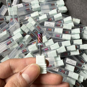 Sıcak satış gökkuşağı mor altın XF/F/<span class=keywords><strong>M</strong></span>/4XC 3/32 Tungsten karbür tırnak matkap ucu büyük varil manikür araçları daldırma toz kaldır - Product Image 2