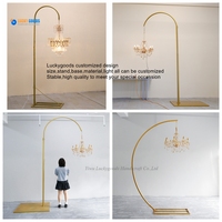 Support de montage de lustre de plafond semi-circulaire détachable, support de lustre en cristal pour décoration de mariage et de fête